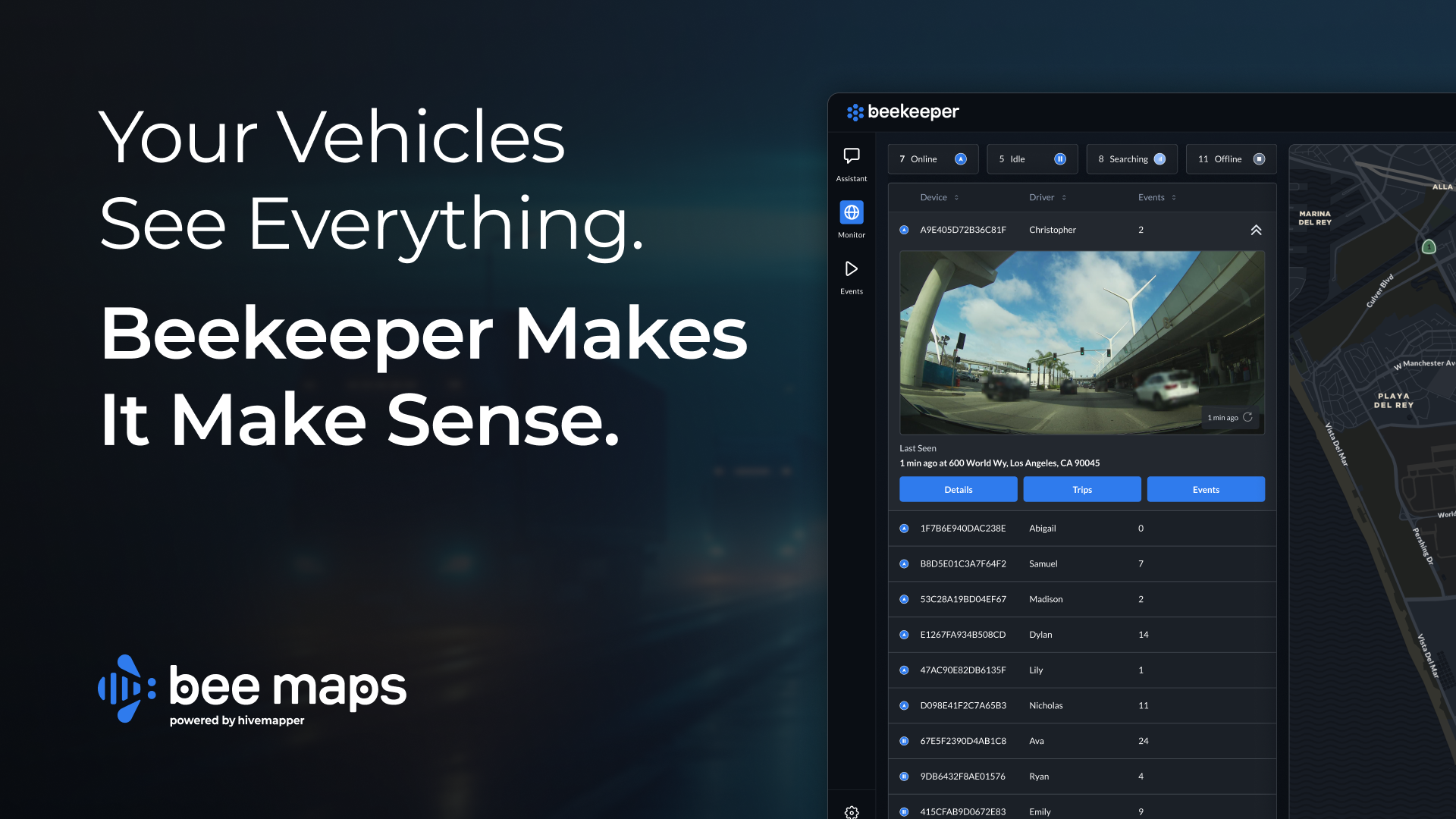 Your Vehicles See Everything. Beekeeper Makes It Make Sense.